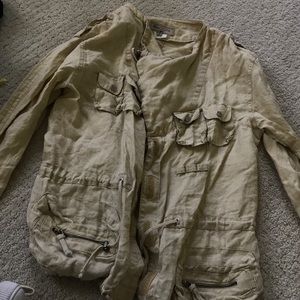 Biscote cream cargo jacket
